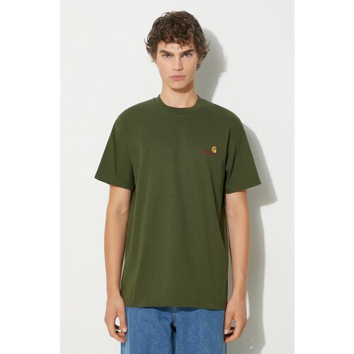 Carhartt WIP American Script T-shirt tarragon Cene