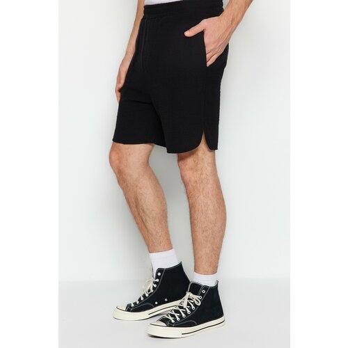 Trendyol shorts - black - normal waist Cene