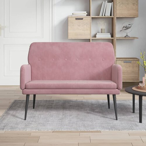 VidaXL klop roza 108x79x79 cm žamet, (20697872) Slike