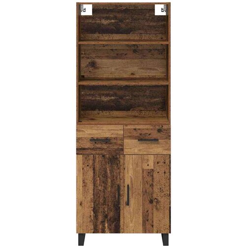 VidaXL Highboard s ladicama Staro drvo 69,5 x 34 x 180 cm Slike