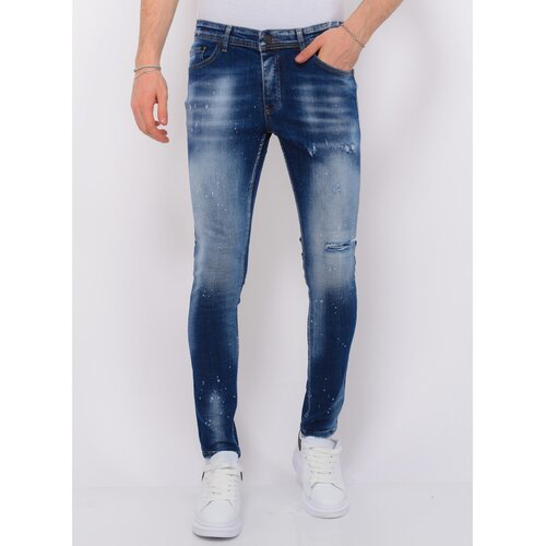 Local Fanatic Kavbojke slim 140590766 Modra Cene