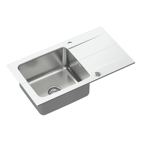 Quadron sudoper EDWARD 111 alabaster bijela/čelik Cijene