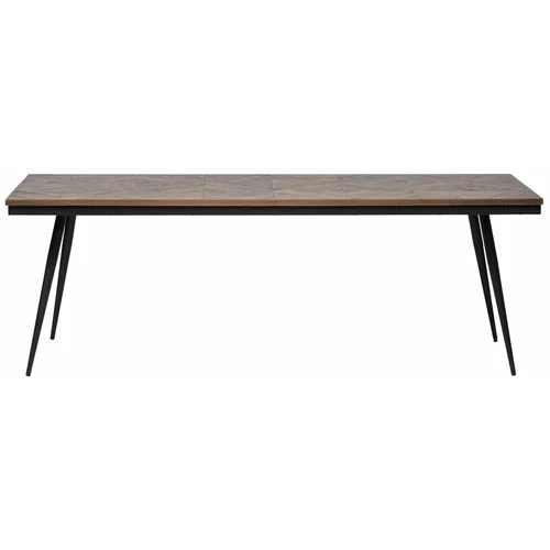 BePureHome Jedilna miza iz tikovine Rhombic, 220 x 90 cm