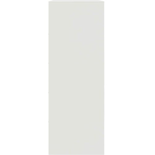  Komoda bijela 67 x 39 x 107 cm čelična Slike