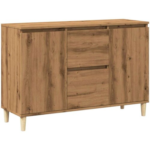 VidaXL Komoda boja hrasta artisan 102x35x70 cm konstruirano drvo Slike