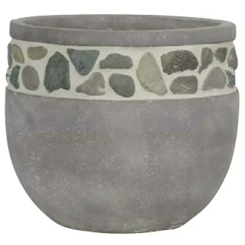  Tegla za cvijeće Cement (Vanjska dimenzija (ø x V): 34 x 29 cm, Beton, Tamnosive boje)