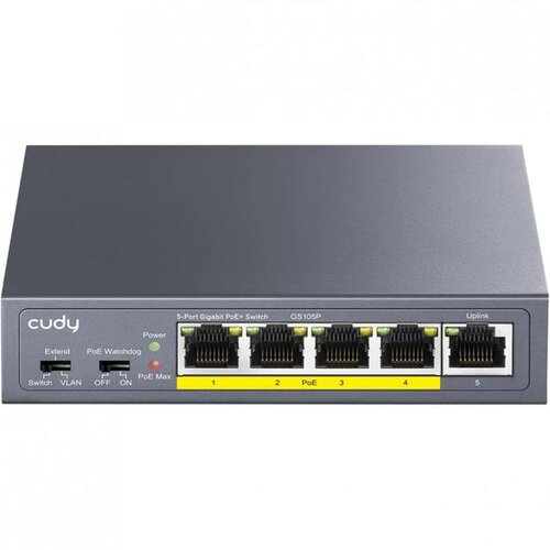 Switch CUDY GS105P, 5-PORTNI, POE+, GIGABITNI, 36W Cijene
