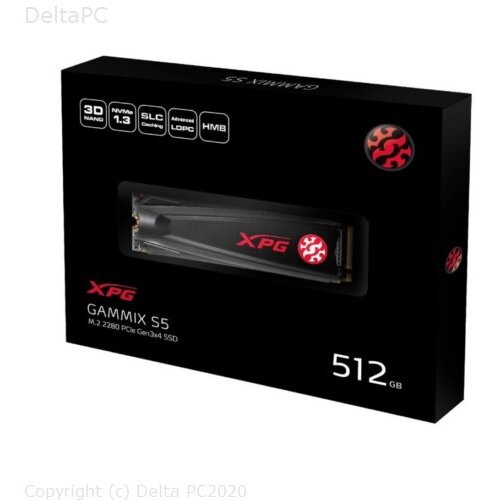 SSD 512GB AD XPG GAMMIX S5 PCIe M.2 2280 NVMe Slike