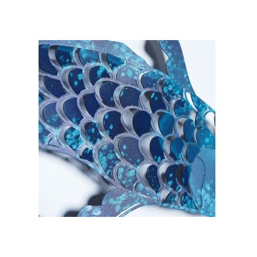 Wallxpert Zidna dekoracija Carpa Koi- APT748 L, 58x87cm, plava Slike