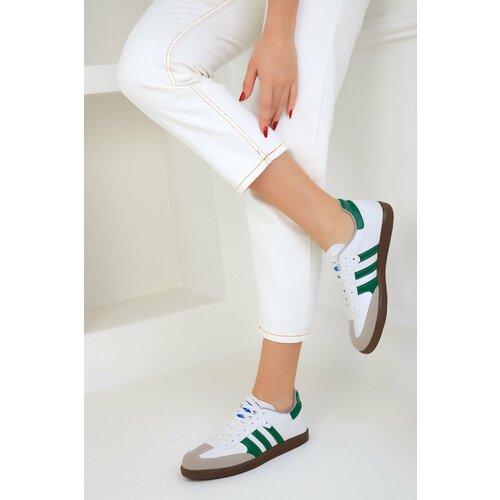 Soho White-Green Unisex Sneakers 18952 Slike