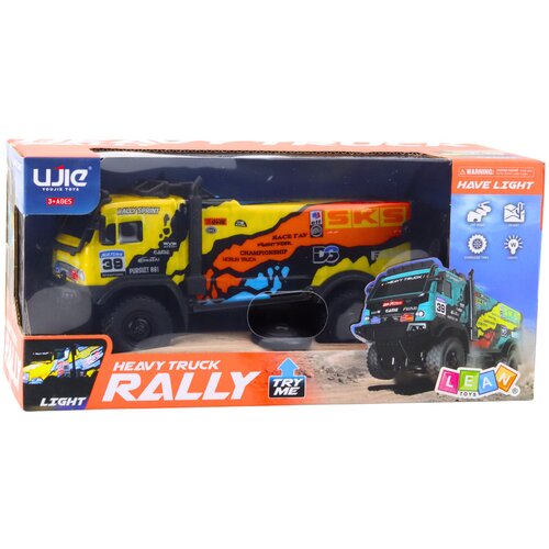 Lean Toys Daljinsko voden tovornjak RC daljinski upravljalnik zveni rumeno Slike