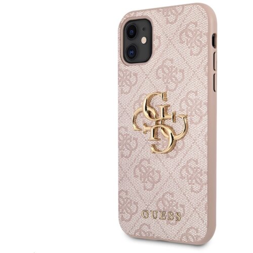 Guess GUHCN614GMGPI silikonski ovitek za iPhone 11 - roza z zlatim logom Cene