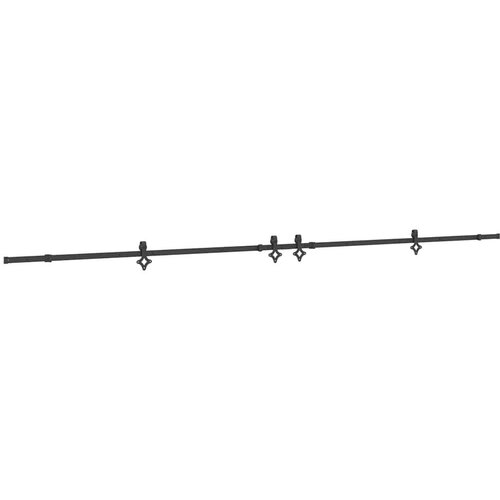  Gornja vodilica za klizna vrata 427 cm čelični crni Slike