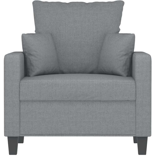  Fotelja svjetlosiva 60 cm od tkanine Slike