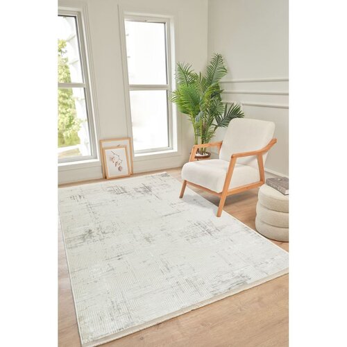 Conceptum Hypnose Tepih Kadifem Kd010, 200x290 cm, Bijeli Cene