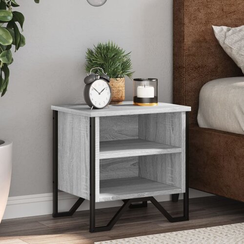 VidaXL Nočne omarice sonoma hrast 2 kosa 40x30x40 cm inženirski les Slike