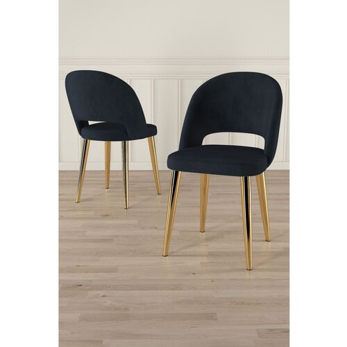 Hanah home Pane - Anthracite, Gold AnthraciteGold Chair Set (6 Pieces) Cene