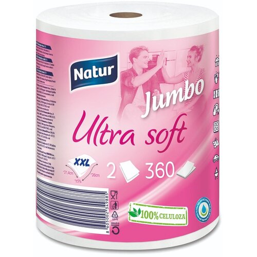  ubrus natur jumbo ultra soft 2sloja 1kom Slike