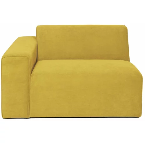 Scandic gorčično rumen končni modul kavča Sting, 124 cm, levi kot