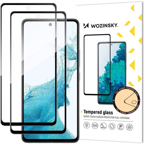 Wozinsky Super trpežno celozaslonsko kaljeno steklo z okvirjem za Samsung Galaxy A53 5G črn KOMPLET 2 kos., (21533945) Cene