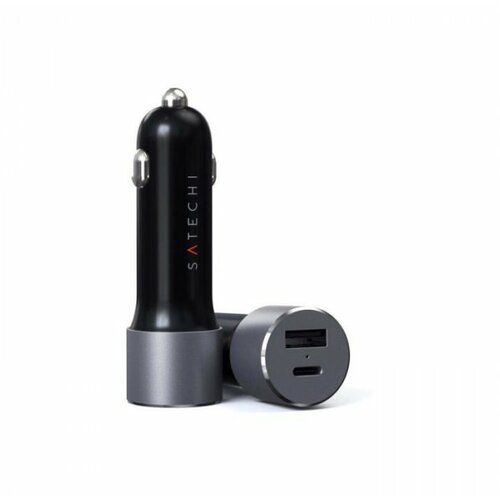 Satechi 72W type-c pd car charger - space grey (st-tcpdccm) Slike