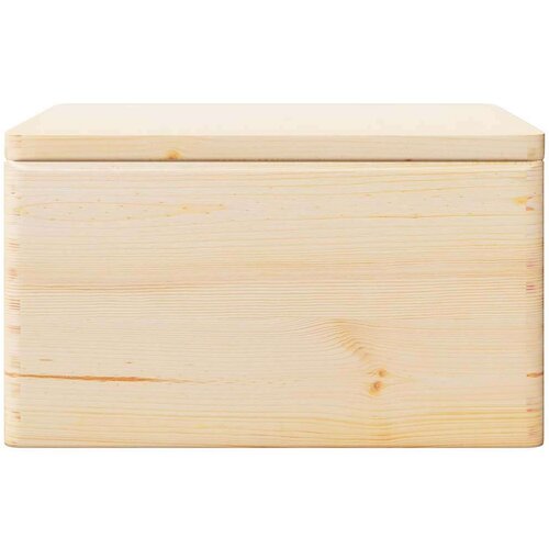 VidaXL Drvena kutija s poklopcem i ručkama 40x30x23 cm puno drvo bor Slike