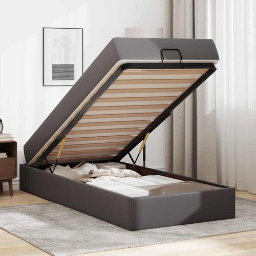  Okvir kreveta s madracem Ostalo 2 kom. Siva PVC 100 x 200 cm Slike