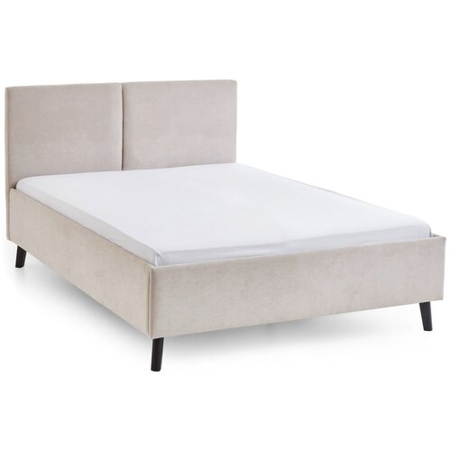 Meise Möbel Bež tapecirani bračni krevet s podnicom 140x200 cm Piano – Cijene