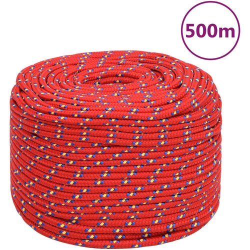 VidaXL Vrv za čoln rdeče 10 mm 500 m polipropilen Slike