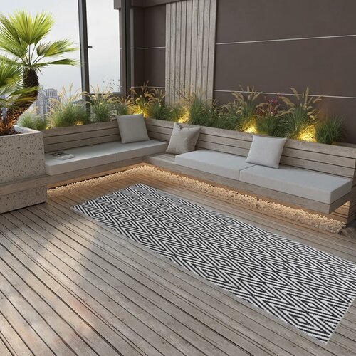 Furnova Zunanja preproga ARAKIL črna 80x250 cm PP, (21930727) Slike