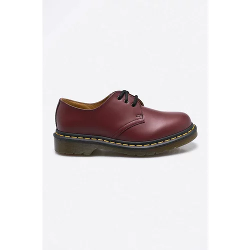 Dr. Martens Kožne cipele za žene, boja: bordo, ravni potplat, 11838600.D-Cherry.Red