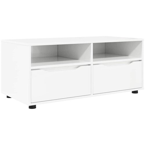  ormar Visoki sjaj bijela 100 x 48 x 43 cm Konstruirano drvo Slike