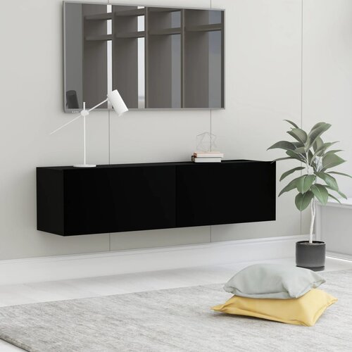 vidaXL TV omarica črna 120x30x30 cm iverna plošča Cene