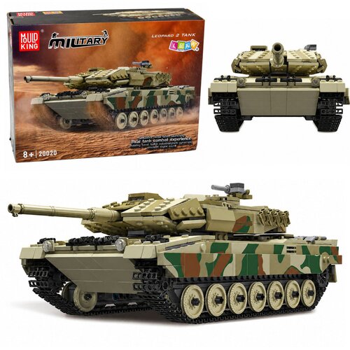 Kockice za slaganje tenka na daljinsko upravljanje Leopard Military - 1100 elemenata Cene