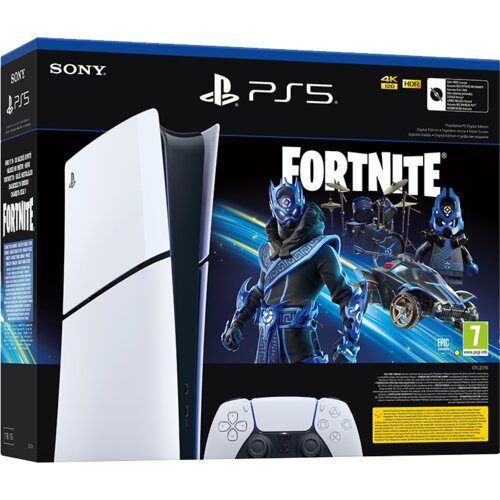 Sony PlayStation 5 Slim Digital Edition D chassis + Fortnite VCH (voucher) + dodatni PS5 Dualsense Wireless... Cijene