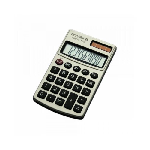 Olympia Kalkulator LCD 1110E Euro, silver Cene
