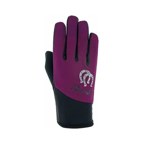 Roeckl Otroške jahalne rokavice KEYSOE, purple magenta - 4,0