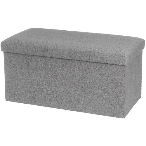 Casa Selecci&amp;oacute;n Sivi tabure od boucl&amp;eacute; tkanine Folding &amp;ndash; Slike