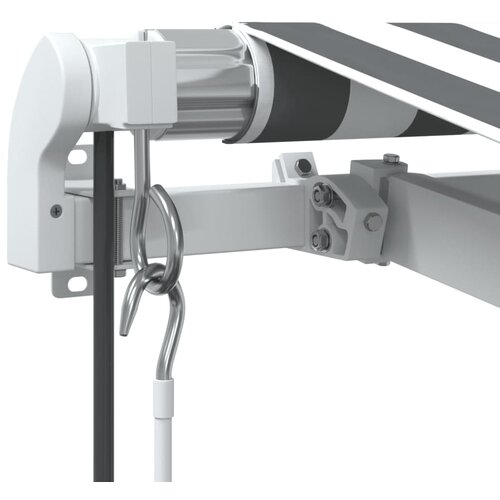 Tenda na automatsko uvlačenje antracit i bijela 500 x 350 cm Slike
