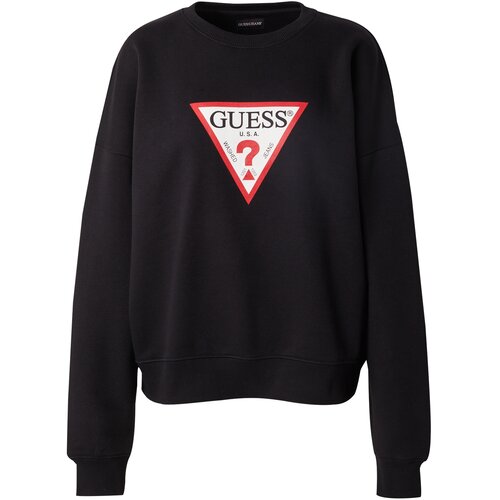 Guess Jeans Sweater majica 'ICONIC' crvena / crna / bijela Cene