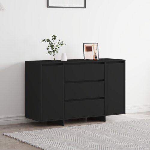VidaXL Sideboard Crna 120x41x75 cm Konstruirano drvo Slike