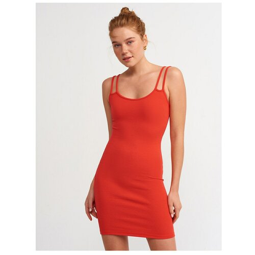 Dilvin 9140 Strap Dress-red Slike