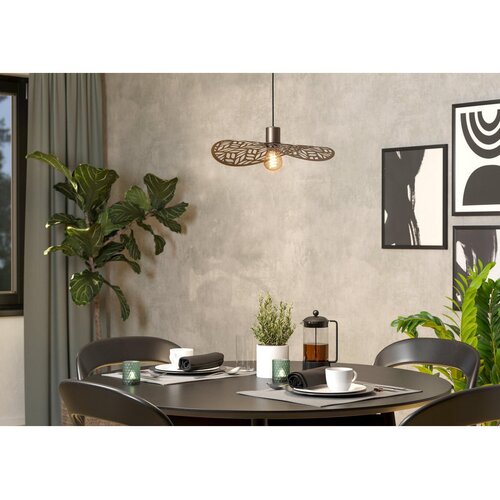 Lesnina XXXL Eglo 44124 - Luster na sajli SWABY 1xE27/60W/230V prečnik 40 cm bronzan Slike