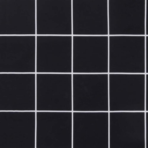  Jastuk za vrtnu klupu crni karirani 150x50x4 cm tkanina Oxford Slike