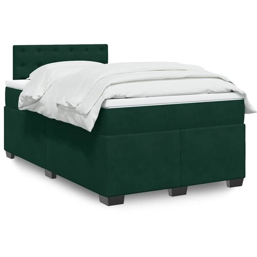 Box spring krevet s madracem tamnozeleni 120x200 cm bar&scaron;unasti Cijene