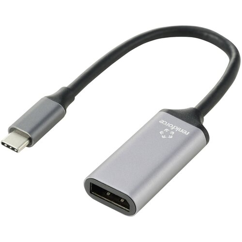 Renkforce USB-C&reg; / DisplayPort adapterski kabel USB-C&reg; vtič\, DisplayPort vtičnica 0.15 m črna RF-5397866 dvojno oklopljen USB-C&reg;-Display kabel, (20537789) Cene