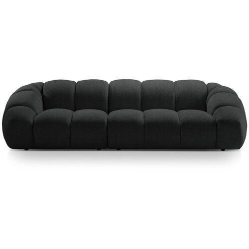 Micadoni Home Crna baršunasti sofa 294 cm Diana – Cijene
