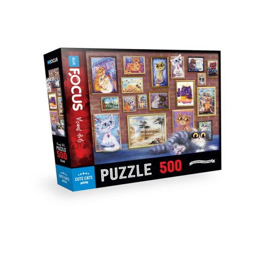 Blue focus puzzle 500 delova simpatične mace ( 38771 ) Slike