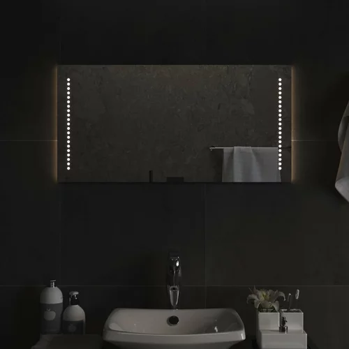 vidaXL LED kopalniško ogledalo 80x40 cm