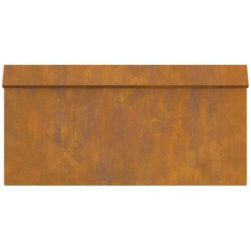 vidaXL Ograja za polže Rjav 50 x 3,5 x 25 cm Vremensko odporno jeklo Cene